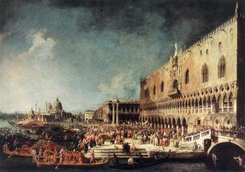 卡納萊托 Arrival of the French Ambassador in Venice 卡納萊托 Arrival of the French Ambassador in Venice